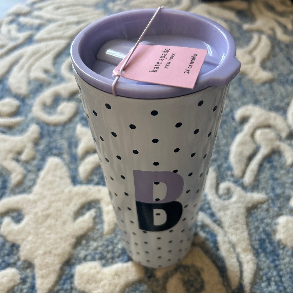 Kate Spade New York Insulated Stainless Steel Initial "B" Tumbler